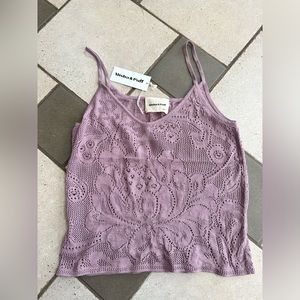 Misha and Puff knit tank in floral design. New with tags, size small